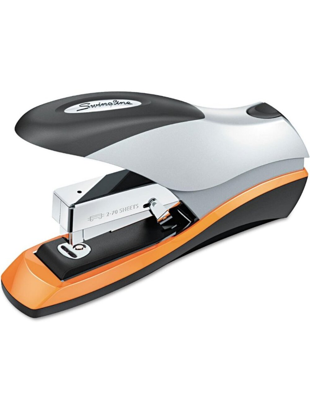 Heavy-Duty Swing Stapler, 70 Sheet Capacity, Jam-Free, Soft Grip, Metal Design